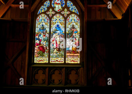 Innenraum von St. Paul's Kirche, Wellington, Neuseeland Stockfoto