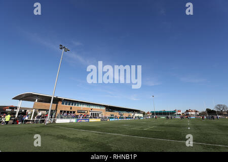 Trailfinders Sportplatz, London, UK. 3 Feb, 2019. Betfred Super League Rugby, London Broncos gegen Wakefield Trinity; Allgemeine Ansicht von Trailfinders Sportplatz Credit: Aktion plus Sport/Alamy leben Nachrichten Stockfoto