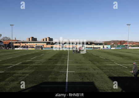 Trailfinders Sportplatz, London, UK. 3 Feb, 2019. Betfred Super League Rugby, London Broncos gegen Wakefield Trinity; Allgemeine Ansicht von Trailfinders Sportplatz Credit: Aktion plus Sport/Alamy leben Nachrichten Stockfoto