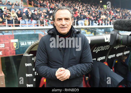 Foto LaPresse - Tano Pecoraro 03 02 2019 Genua - (Italia) Sport CalcioGenoa vs SassuoloCampionato di Calcio Serie A TIM" 2018/2019 - Stadio Luigi Ferraris "nella Foto: prandelli cesarePhoto LaPresse - Tano Pecoraro 03 Februar 2019 Stadt Genova - (Italien) Sport SoccerGenoa vs SassuoloItalian Fußball-Liga einen TIM 2018/2019 - "Luigi Ferraris "Stadiumin der Pic: cesare prandelli Stockfoto