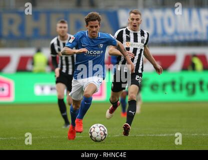 Sandhausen, Deutschland. 03 Feb, 2019. firo: 03.02.2019, Fußball, 2.Bundesliga, Saison 2018/2019, SV Sandhausen - VfL Bochum Simon ZOLLER versus TAFFERTSHOFER | Verwendung der weltweiten Kredit: dpa/Alamy leben Nachrichten Stockfoto