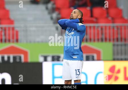 Sandhausen, Deutschland. 03 Feb, 2019. firo: 03.02.2019, Fußball, 2.Bundesliga, Saison 2018/2019, SV Sandhausen - VfL Bochum Sidney SAM, Bochum, Enttauschung | Verwendung der weltweiten Kredit: dpa/Alamy leben Nachrichten Stockfoto