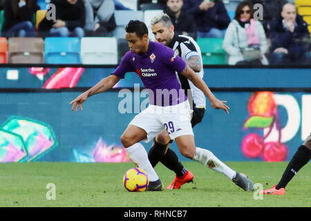 Udine, Italien. 03 Feb, 2019. Foto LaPresse/Andrea Bressanutti 03.02.2019 Udine (Italia) Sport Calcio Udinese vs Fiorentina - Campionato di calcio Serie A 22^ Giornata - Stadio" Dacia Arena" Nella Foto: Muriel Foto LaPresse/Andrea Bressanutti 03 Februar, 2019 Udine (Italien) Sport Fussball Udinese vs Fiorentina - Italienische Fußball-Liga einen 22^Tag - "Dacia Arena" Stadion der Pic: Muriel Credit: LaPresse/Alamy leben Nachrichten Stockfoto