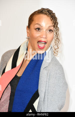 London, Großbritannien. 03 Feb, 2019. Angela Griffin kommt an das Zicklein, das König am 3. Februar 2019 im Odeon Luxe Leicester Square, London, UK. Bild Capital/Alamy leben Nachrichten Stockfoto