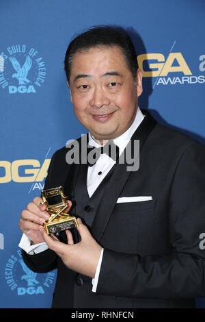 Los Angeles, USA. 2. Februar, 2019. TV-Moderator Joey Zhou die Teilnahme an der 71. jährlichen Directors Guild of America Awards im Ray Dolby Ballsaal in Los Angeles, Kalifornien am 2. Februar 2019. Credit: Sheri Determan/Alamy leben Nachrichten Stockfoto