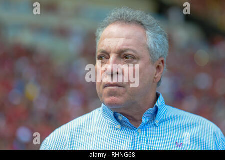 RJ - Rio de Janeiro - 03/02/2019 - Carioca 2019, Flamengo x Cabofriense - Abel Braga Flamengo Trainer während eines Spiel gegen Cabofriense im Maracana-stadion für die Carioca Meisterschaft 2019. Foto: Thiago Ribeiro/AGIF Stockfoto