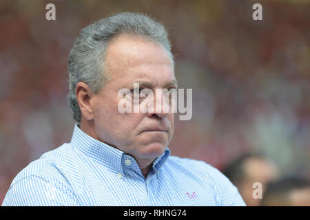 RJ - Rio de Janeiro - 03/02/2019 - Carioca 2019, Flamengo x Cabofriense - Abel Braga Flamengo Trainer während eines Spiel gegen Cabofriense im Maracana-stadion für die Carioca Meisterschaft 2019. Foto: Thiago Ribeiro/AGIF Stockfoto