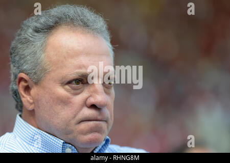 RJ - Rio de Janeiro - 03/02/2019 - Carioca 2019, Flamengo x Cabofriense - Abel Braga Flamengo Trainer während eines Spiel gegen Cabofriense im Maracana-stadion für die Carioca Meisterschaft 2019. Foto: Thiago Ribeiro/AGIF Stockfoto