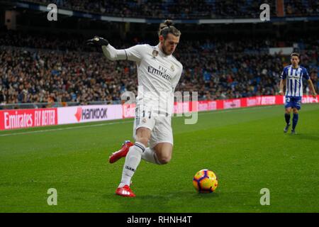 Madrid, Spanien. 03 Feb, 2019. Fußballspiel zwischen Real Madrid und Alaves der 2018/2019 die Spanische Liga, im Santiago Bernabeu, Madrid. (Foto: Jose L. Cuesta/261/Cordon drücken). Drücken Sie Credit: Casemiro Cordon CORDON PRESSE/Alamy leben Nachrichten Stockfoto