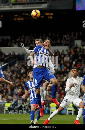 Madrid, Spanien. 03 Feb, 2019. Fußballspiel zwischen Real Madrid und Alaves der 2018/2019 die Spanische Liga, im Santiago Bernabeu, Madrid. (Foto: Jose L. Cuesta/261/Cordon drücken). Credit: CORDON Cordon Drücken Sie die Taste/Alamy leben Nachrichten Stockfoto