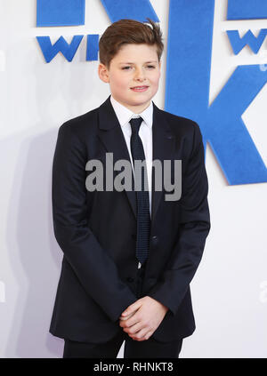 London, Großbritannien. 3 Feb, 2019. Louis Ashbourne Serkis gesehen an einer Familie Galavorstellung der Kid, der König im Odeon Luxe Leicester Square in London werden würde. Credit: Brett Cove/SOPA Images/ZUMA Draht/Alamy leben Nachrichten Stockfoto