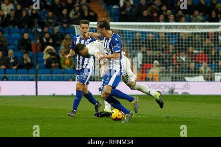 Madrid, Spanien. 3 Feb, 2019. Fußballspiel zwischen Real Madrid und Alaves der 2018/2019 die Spanische Liga, im Santiago Bernabeu, Madrid. (Foto: Jose L. Cuesta/261/Cordon drücken). Nacho Credit: CORDON PRESSE/Alamy leben Nachrichten Stockfoto