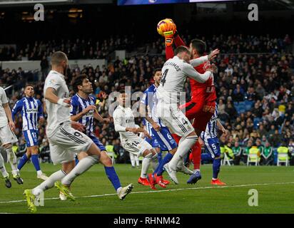 Madrid, Spanien. 3 Feb, 2019. Fußballspiel zwischen Real Madrid und Alaves der 2018/2019 die Spanische Liga, im Santiago Bernabeu, Madrid. (Foto: Jose L. Cuesta/261/Cordon drücken). Credit: CORDON PRESSE/Alamy leben Nachrichten Stockfoto