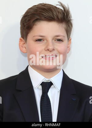 London, Großbritannien. 3 Feb, 2019. Louis Ashbourne Serkis an das Zicklein, das König Galavorstellung im Odeon Luxe Leicester Square sein würde. Credit: Keith Mayhew/SOPA Images/ZUMA Draht/Alamy leben Nachrichten Stockfoto