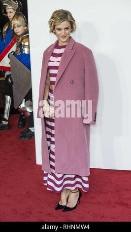 London, Großbritannien. 3 Feb, 2019. Denise Gough gesehen an einer Galavorstellung von "Das Kind, das King' im Odeon Leicester Square in London, England stattfinden wird. Credit: Gary Mitchell/SOPA Images/ZUMA Draht/Alamy leben Nachrichten Stockfoto