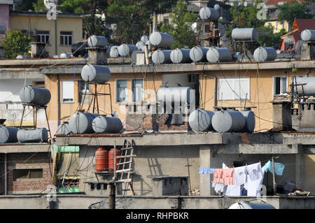 In Gjirokaster Alnbania. UNESCO-Weltkulturerbe, Europa Stockfoto