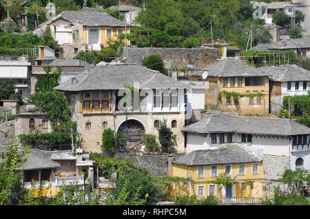 In Gjirokaster Alnbania. UNESCO-Weltkulturerbe, Europa Stockfoto