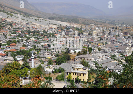 In Gjirokaster Alnbania. UNESCO-Weltkulturerbe, Europa Stockfoto