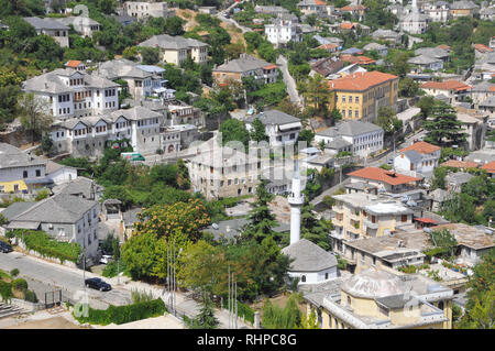 In Gjirokaster Alnbania. UNESCO-Weltkulturerbe, Europa Stockfoto