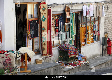 In Gjirokaster Alnbania. UNESCO-Weltkulturerbe, Europa Stockfoto