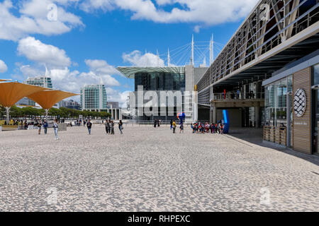 Das Ozeanarium im Parque das Nações (Park der Nationen), Lissabon, Portugal Stockfoto