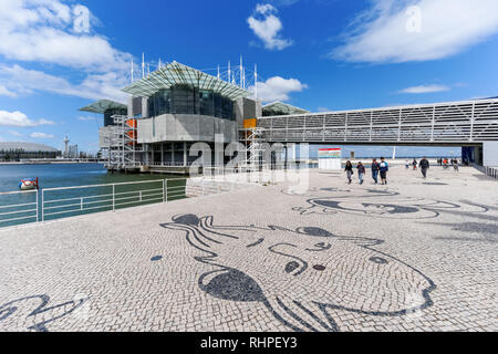 Das Ozeanarium im Parque das Nações (Park der Nationen), Lissabon, Portugal Stockfoto