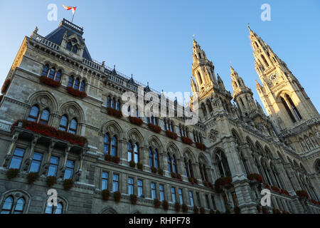 Die Türme der Stadt Wien, Österreich Stockfoto