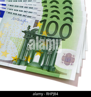 100 Euro Währung wechseln Stockfoto