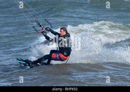 Floris kite Segeln in Cobourg Hafen Stockfoto