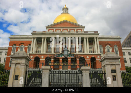 Massachusetts State House, Beacon Street, Boston, Massachusetts, USA Stockfoto