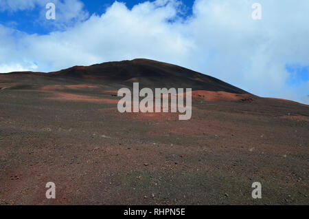 Mineral Landschaften am Piton de la Fournaise, Réunion Insel vulkanischen Massivs Stockfoto