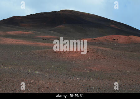 Mineral Landschaften am Piton de la Fournaise, Réunion Insel vulkanischen Massivs Stockfoto