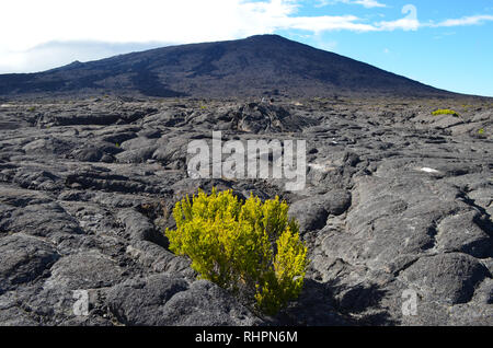 Mineral Landschaften am Piton de la Fournaise, Réunion Insel vulkanischen Massivs Stockfoto