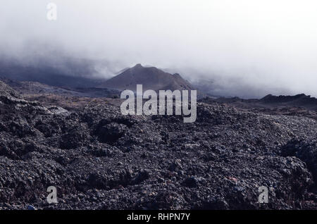 Mineral Landschaften am Piton de la Fournaise, Réunion Insel vulkanischen Massivs Stockfoto