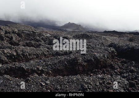 Mineral Landschaften am Piton de la Fournaise, Réunion Insel vulkanischen Massivs Stockfoto