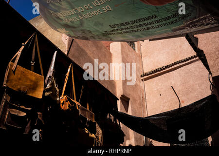 Marrakesch/Marokko/10-07-2018 Ein Blick von Marrakesch Straße Stockfoto