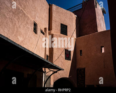 Marrakesch/Marokko/10-07-2018 Ein Blick von Marrakesch Straße Stockfoto