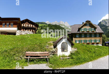 Engelberg, Schweiz - 30. Juli 2017: Kleine religiöse Kapelle Stockfoto