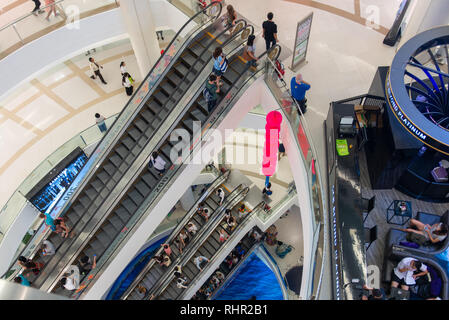 Innerhalb von Siam paragaon Shoping Center in Bangkok. Stockfoto