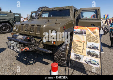 Internationale militärische technische Forum Armee 2018. Spezielle multi-Zwecke gepanzertes Fahrzeug Rys, Iveco LMV Stockfoto
