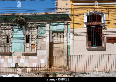 Venezuela Caracas 21/01/2012. Altes haus Fassade in La Pastora Nachbarschaft. Stockfoto