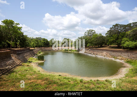 Elefant Teich in Anuradhapura antike Stadt, Sri Lanka Stockfoto