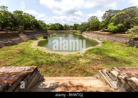 Elefant Teich in Anuradhapura antike Stadt, Sri Lanka Stockfoto