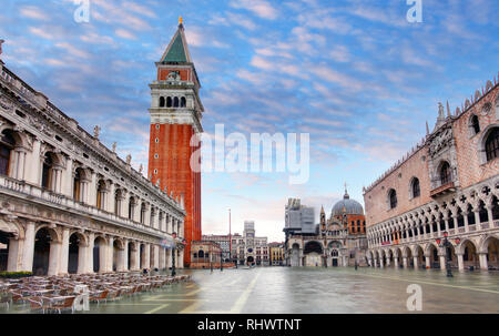 Piazza San Marco, Venedig Italien. Stockfoto