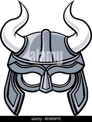 Wikinger-Helm Stock Vektor