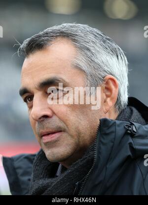 Sandhausen, Deutschland. 03 Feb, 2019. firo: 03.02.2019, Fußball, 2.Bundesliga, Saison 2018/2019, SV Sandhausen - VfL Bochum 3:0 Trainer Robin Dutt, Bochum, Porträt | Quelle: dpa/Alamy leben Nachrichten Stockfoto