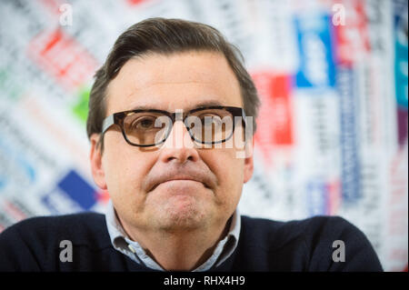 Foto Valerio Portelli/LaPresse 04-02-2019 Roma, ItaliaPoliticaCarlo Calenda alla Stampa estera nella Foto: Carlo Calenda Foto Valerio Portelli/LaPresse, 04. Februar 2019 Rom, Italien PoliticsCarlo calenda an der Ausländischen Presse in Bild: Carlo Calenda Stockfoto