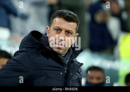 Turin, Italien. 02 Feb, 2019. Fußball, ATIM Serie 2018-19 VS JUVENTUS PARMA 3-3 im Bild: D'Aversa Credit: Unabhängige Fotoagentur/Alamy leben Nachrichten Stockfoto