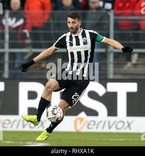 Sandhausen, Deutschland. 03 Feb, 2019. firo: 03.02.2019, Fußball, 2.Bundesliga, Saison 2018/2019, SV Sandhausen - VfL Bochum 3:0 Markus Karl, Sandhausen, Single Action | Verwendung der weltweiten Kredit: dpa/Alamy leben Nachrichten Stockfoto