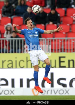 Sandhausen, Deutschland. 03 Feb, 2019. firo: 03.02.2019, Fußball, 2.Bundesliga, Saison 2018/2019, SV Sandhausen - VfL Bochum 3:0 Simon ZOLLER, Bochum, Single Action | Verwendung der weltweiten Kredit: dpa/Alamy leben Nachrichten Stockfoto